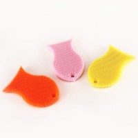 Cute Fish Silicone Bath Brush Soft Hair Silicone Baby Bath Brush Free of FDA